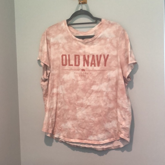 END OF YEAR SALE! | Old Navy Pink Tie Dye ‘California’ Top - Picture 2 of 3